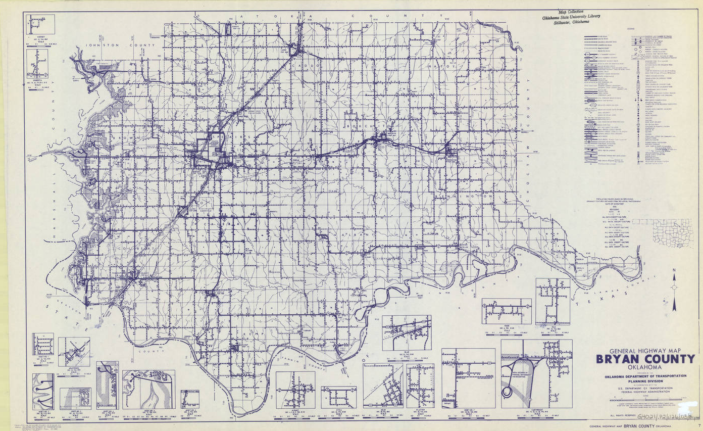 1977 Map of Bryan County